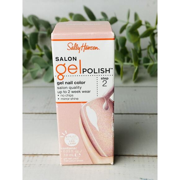 NIB Sally Hansen Salon Gel Polish Step 2 Gel Nail Color Sequin Stiletto - Picture 1 of 7